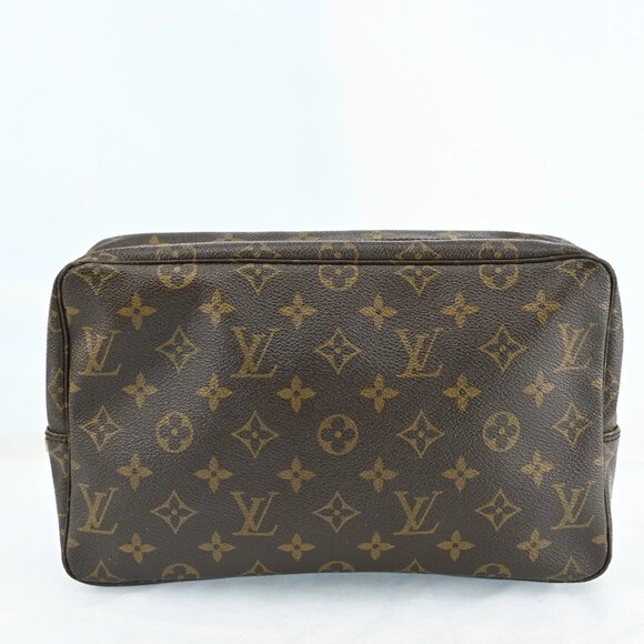 Auth LOUIS VUITTON Trousse Toilette 28 Monogram Cosmetics Pouch bsj340-121125 - Picture 1 of 16